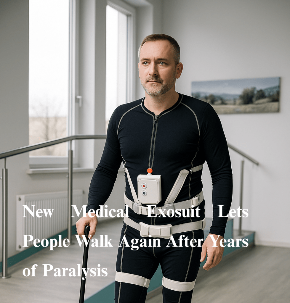 New Medical Exosuit Lets People Walk Again After Years of Paralysis